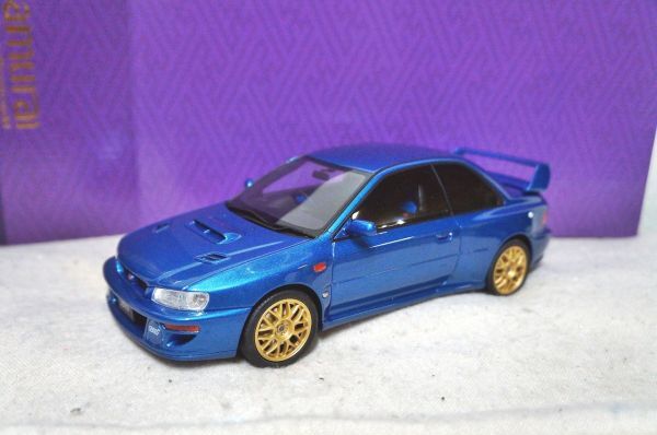 京商 サムライ スバル インプレッサ 22B-STI Version 1/18 ミニカー ブルー