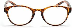 LIKENNY 拡大鏡 メガネ 型 ルーペメガネ 3.5倍 軽量 ルーペ型眼鏡 拡大 メガネ 琥珀べっ甲柄 メガネ型ルーぺ 細かい