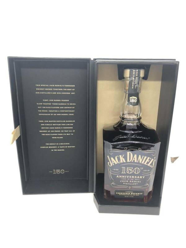 【E/C2096】JACK DANIEL'S ジャックダニエル 150周年記念 ANNIVERSARY TENNESSEE WHISKEY ウイスキー 1000ml 箱付き 未開栓 テネシー