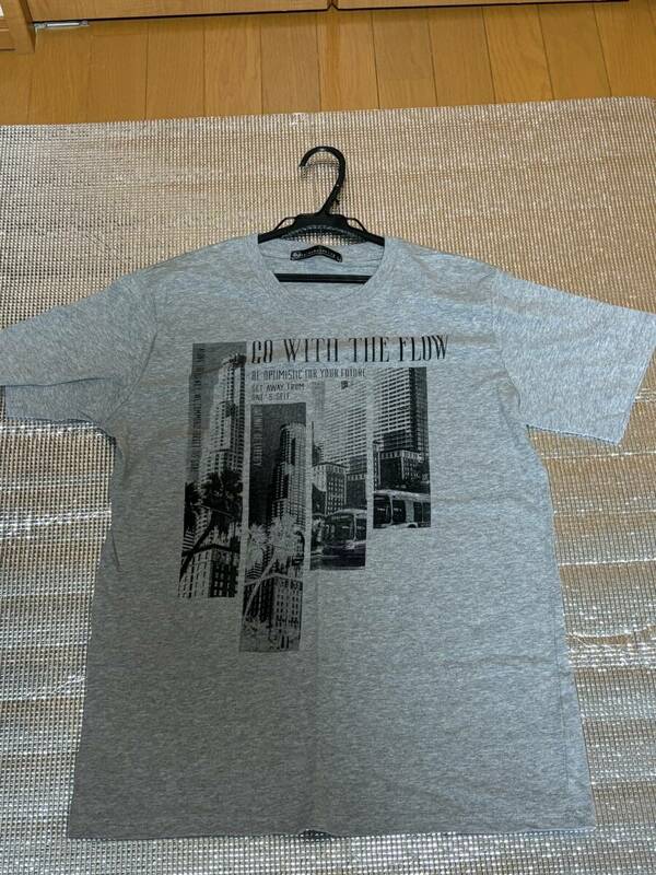 送料無料未使用★Ｔシャツ★Ｌサイズ★グレー★綿100%