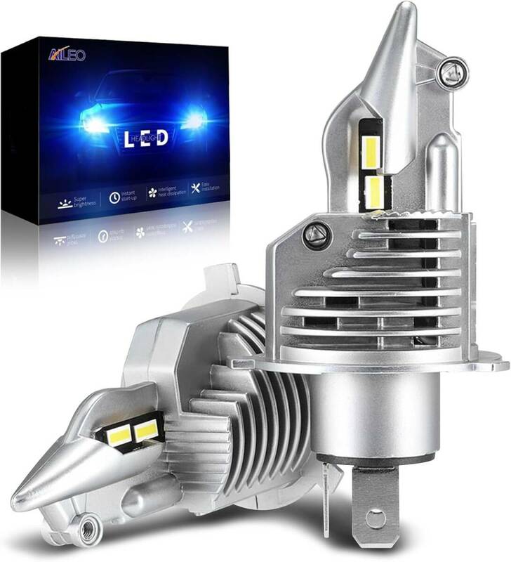 イエロー AILEO Fighter ファイター H4/9003/Hi/Lo LED 車用ヘッドライトバルブ 高輝度20000LM