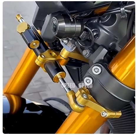 【送料無料】For オートバイステアリングダンパーブラケットマウント MT-09 MT 09 MT09 SP XSR900 XSR 900 × 2021-2023 ステアリング