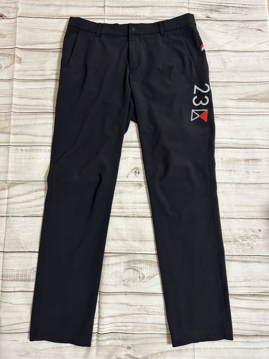 23区ゴルフ　パンツ　スラックス　ゴルフウェア　GOLF 黒　ブラック　