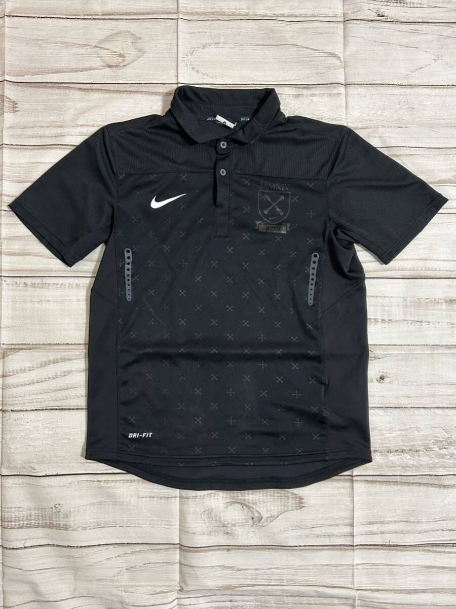 NFTB サッカー　シャツ　プラシャツ　プラクティスシャツ　ナイキ　黒　M ポロシャツ ユニフォーム NIKE ナイキ 