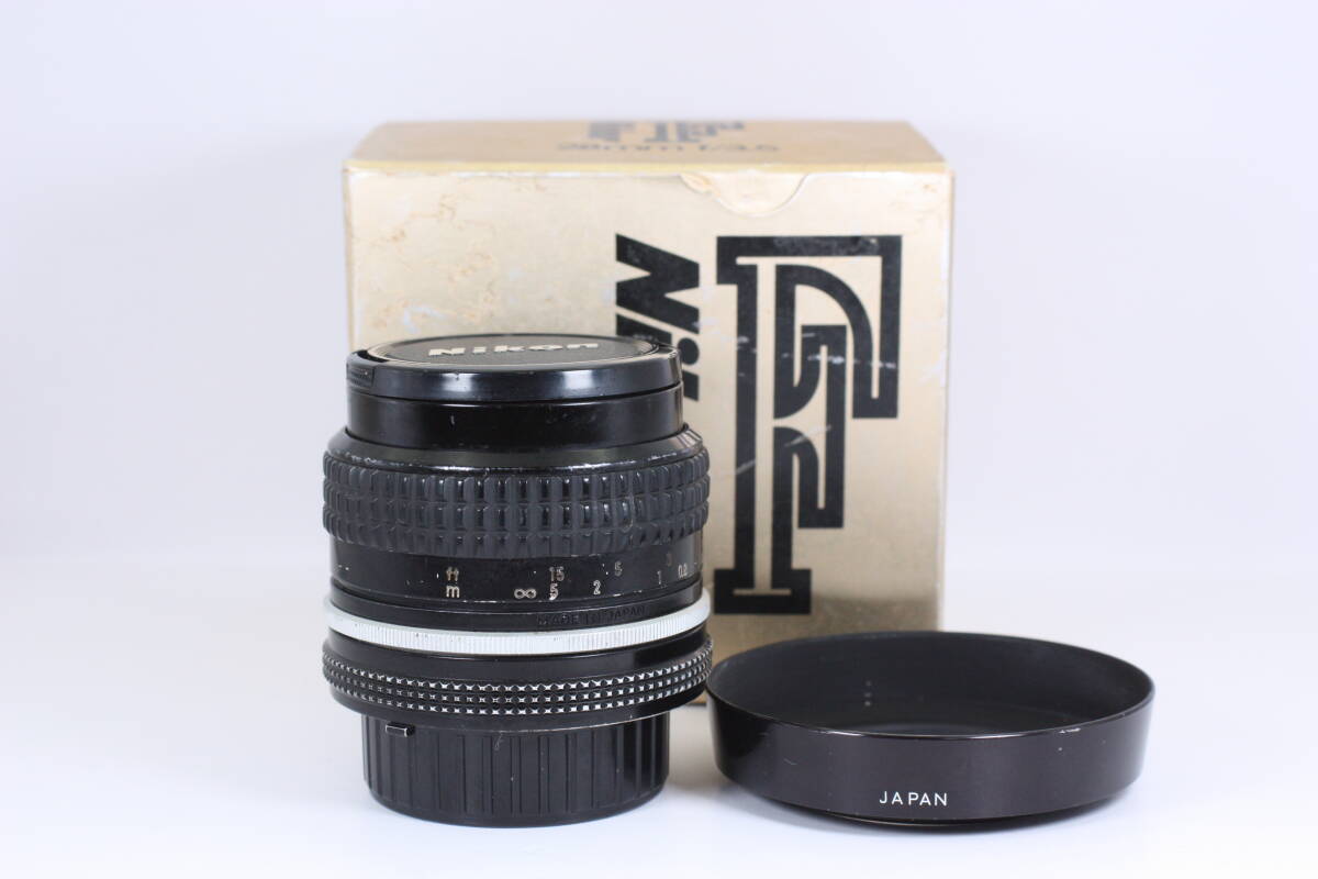 NIKON Ai NIKKOR 28mm F3.5 カビ曇りなし/使用感あり#424
