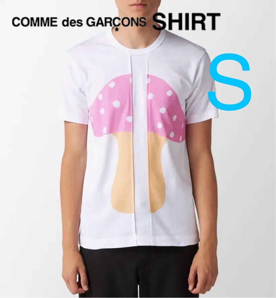 新品 完売品GARCONS SHIRT× BRETT WESTFALL コラボ Tシャツ S 白 TEE 半袖 ブレット・ウェストフォール COMME des GARCONS SHIRT 23SS