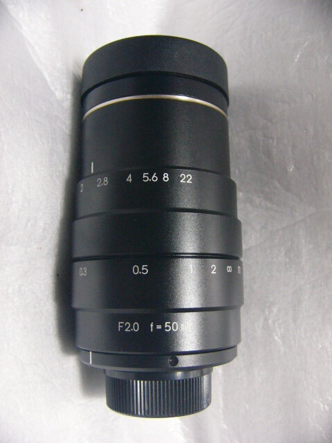 ★未使用 Keyence CA-LHE50 超高解像度Cマウントレンズ 50mm F2.0 ラインスキャンカメラ用