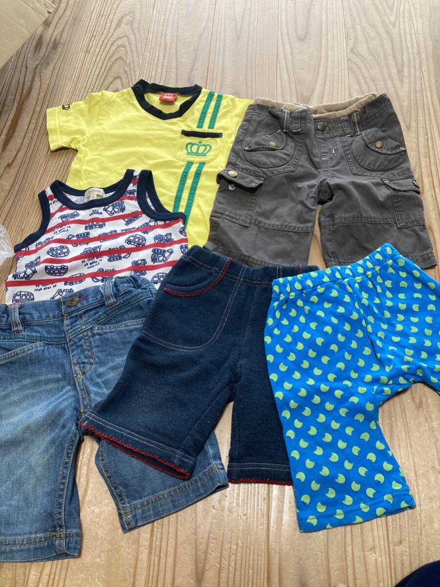 男の子 ハーフパンツ 半袖Tシャツ ノースリーブ　セット90