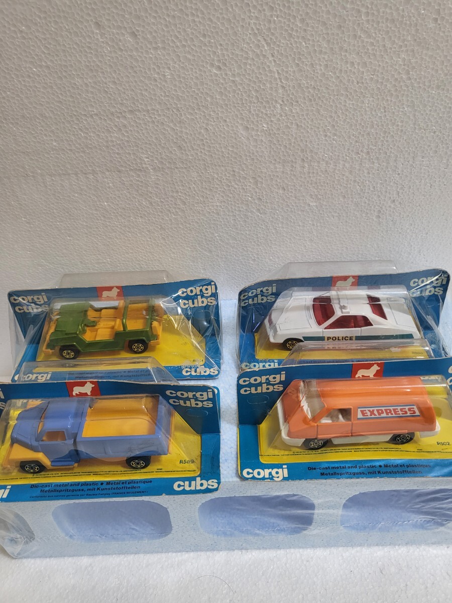 絶版 1976年 コーギーミニカー コーギーカブスモデル 4台セット CORGI corgi cubs R500 R501 R502 R509 