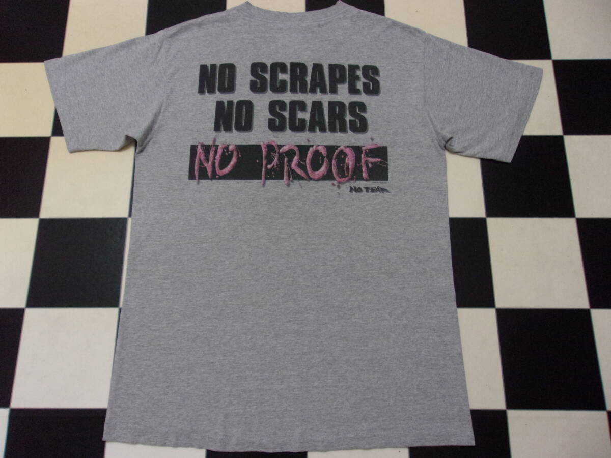 90s USA製 NO FEAR Tシャツ L 90年代 ノーフィア オールドサーフスケートBMXモトクロスバイクストリート系VINTAGE古着 Life's A Beach