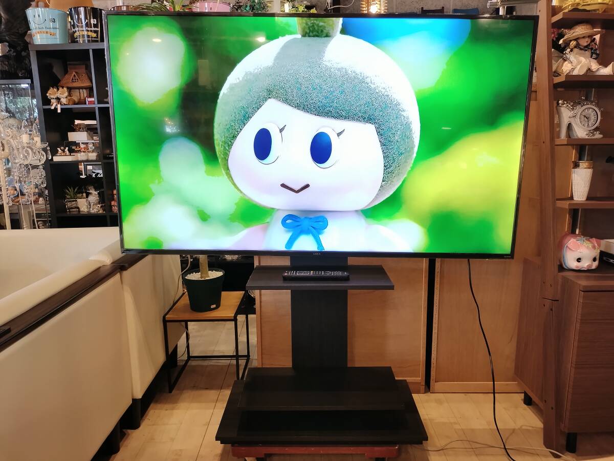 美品【愛知近郊・自社配送地域・送料無料】2点セット★2021年製 アイリスオーヤマ 4K液晶テレビ 65V型　AI機能音声 LUCA ルカ 65XUC38VC/