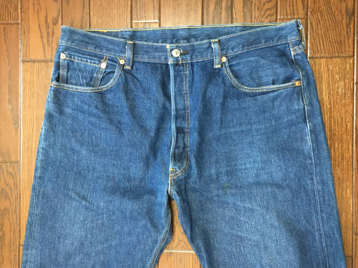 リーバイス Levi’ｓ 501 w40 ビッグサイズ ブルー ジーンズ 大きい デニム パンツ ストレート ボタンフライ ジーパン