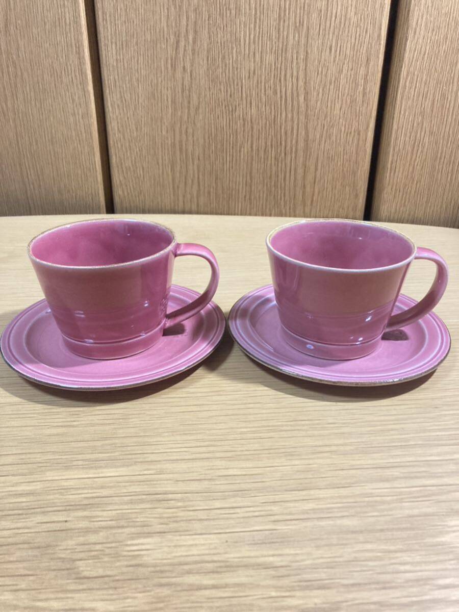 ▼アフタヌーンティー×作山≪カップ&ソーサー 2客≫Afternoon tea SAKUZAN 作山窯 ピンク系