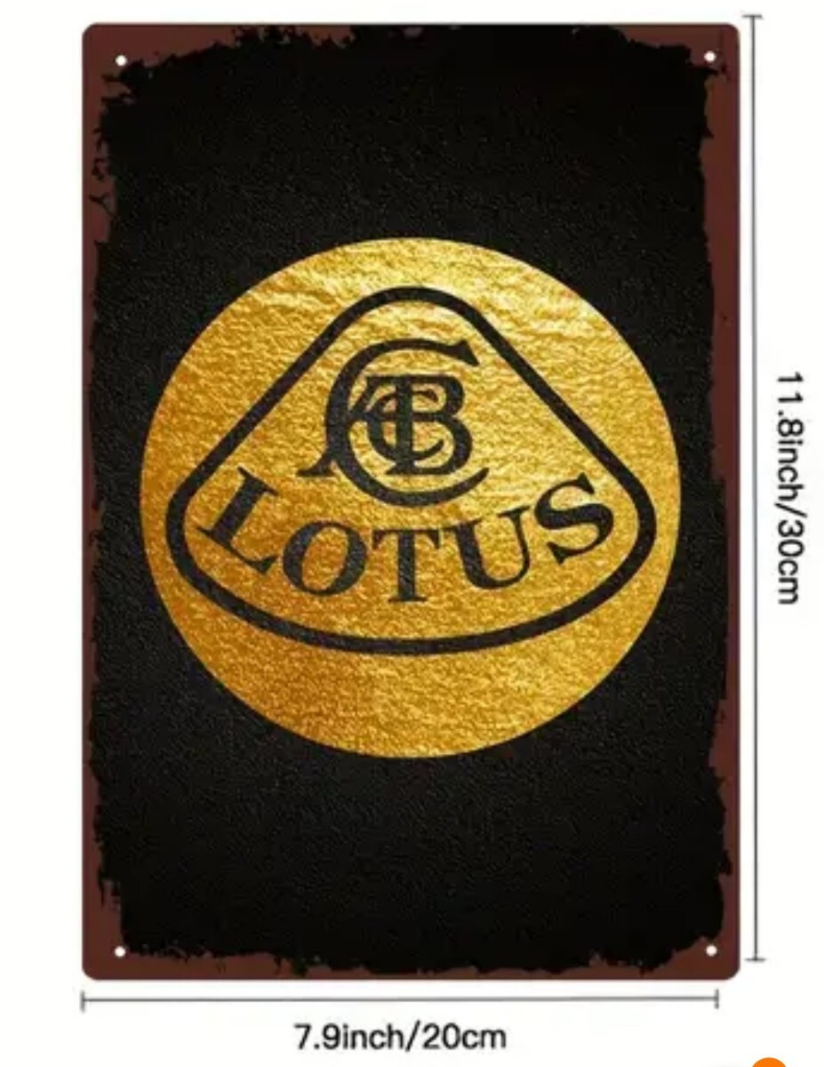 ロータス lotus Lotus メタルウォール看板