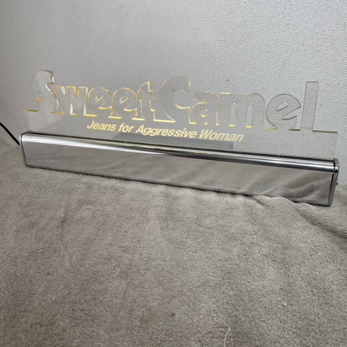 Sweet　Camel　電気　看板　　置き型　非売品　　ライト　店舗　什器　非売品　レア　　XZ3256ADU