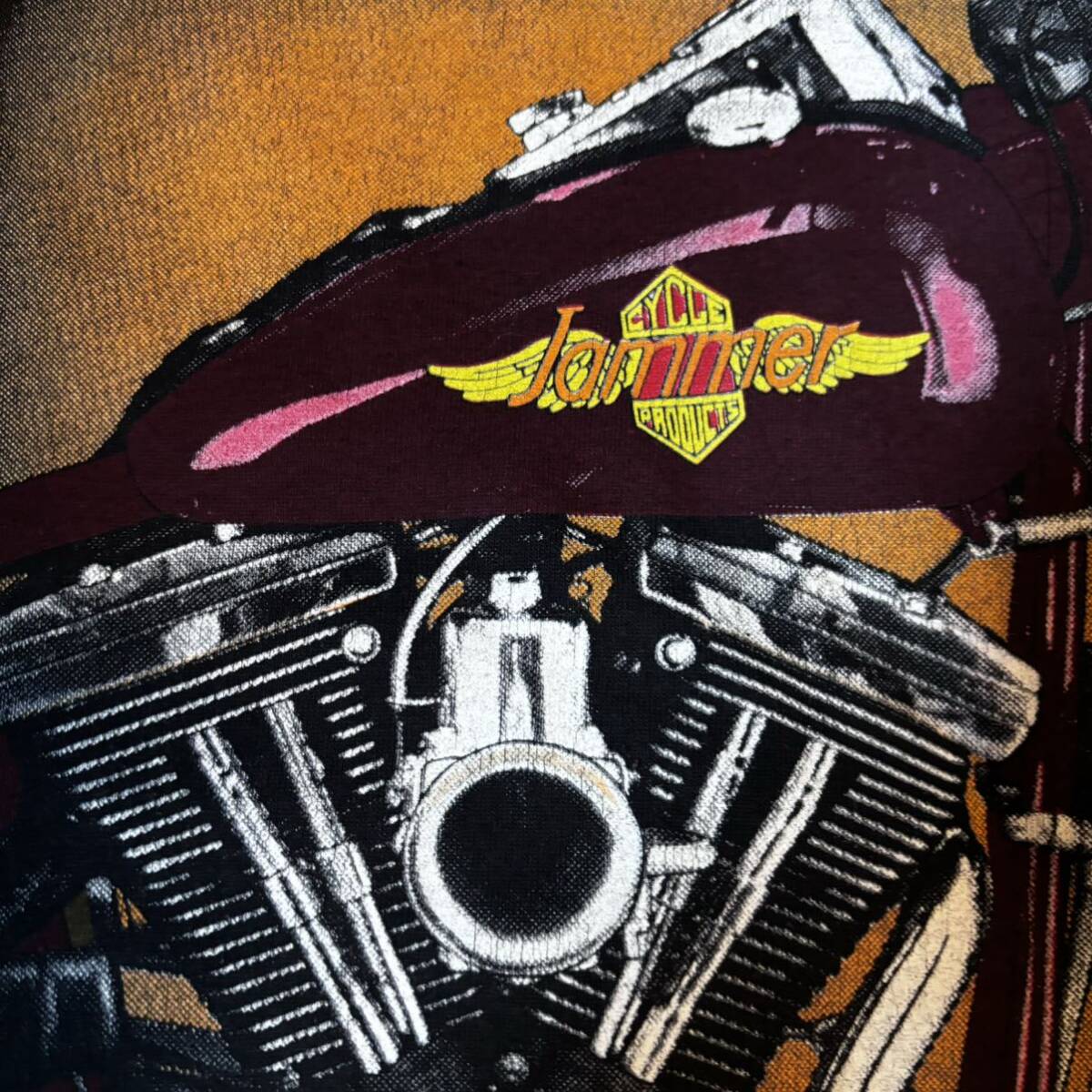 90s ヴィンテージTシャツ JAMMER CYCLE HARLEY DAVIDSON ハーレーダビッドソン VINTAGE エボリューション エボ 古着 90年代