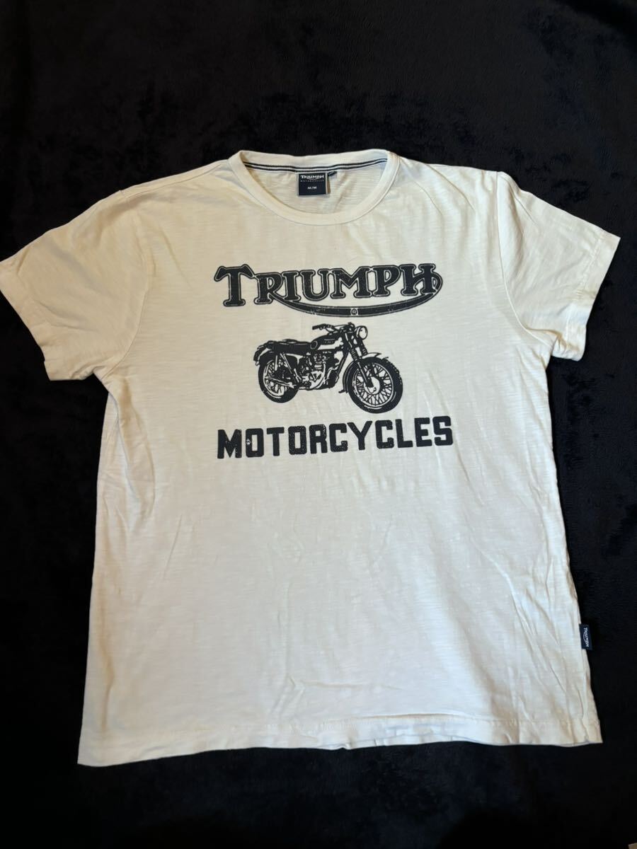 トライアンフ Tシャツ Mサイズ Triumph ボブ・ディラン BOB DYLAN Highway 61 Revisited 英車 Lewis Leathers ルイスレザー