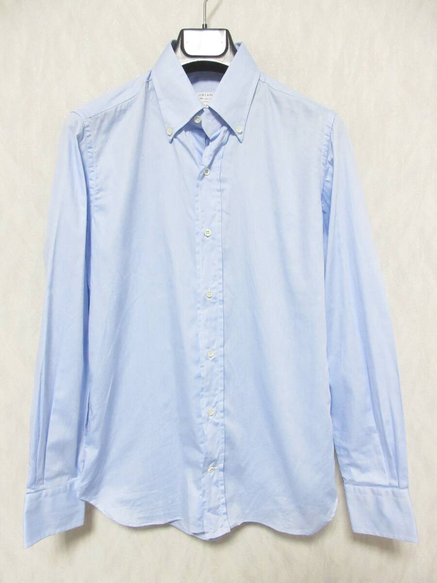 ORIAN オリアン 長袖 ボタンダウンシャツ メンズ 37 14 1/2 ブルー yg6107