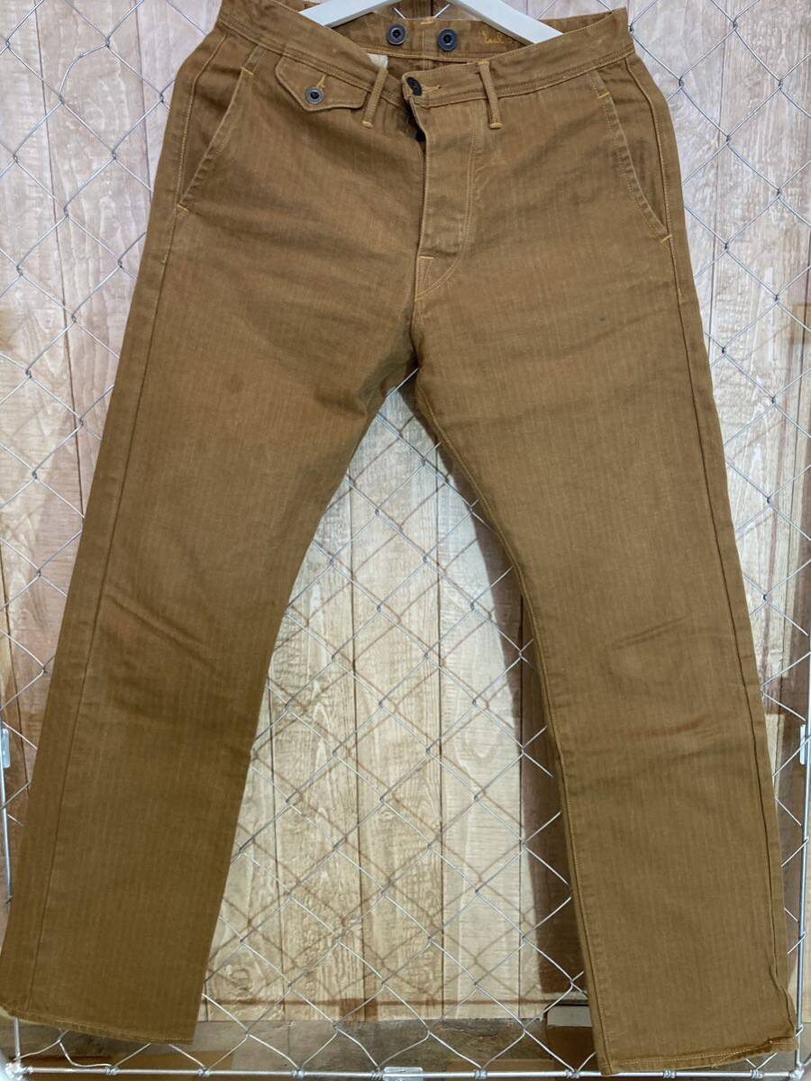 ORGUEIL オルゲイユ　トラウザーパンツ　コットン　カーキブラウン　ヘリンボーン　ワークパンツ　ボトム　size:29