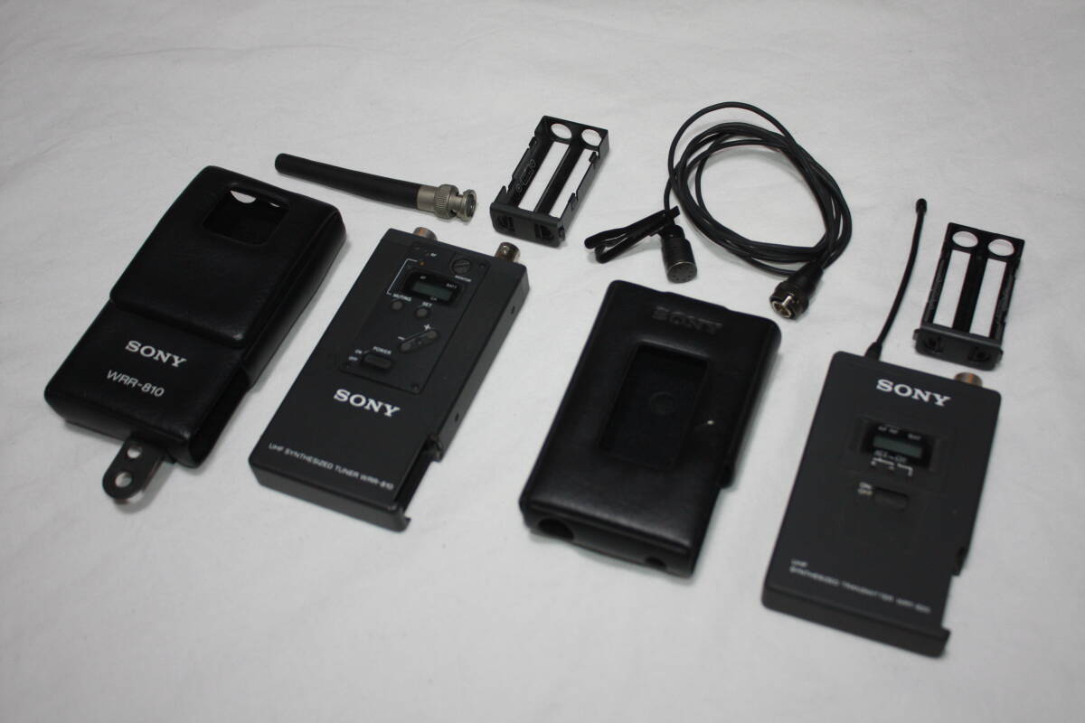 送料無料！ SONY WRT-820 WRR-810 ワイヤレス送受信機セット B帯　美品　 (検索：ビデオカメラ、PXW-、PMW-、HXR-、FDR-,AG-AC、AJ-PX）