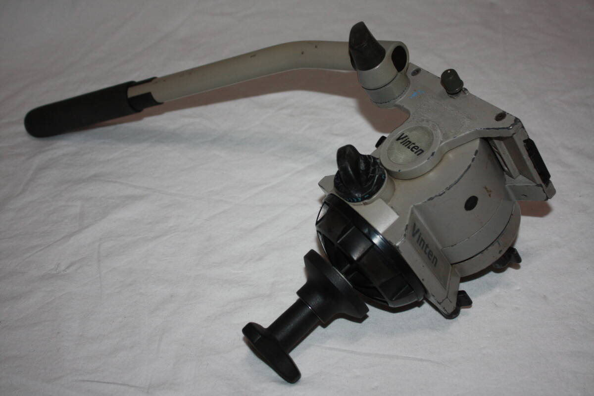 Vinten　Vision 5　三脚ヘッド(ボール径100mm) ＋パン棒＋プレート＋クランプ　(検索：ビデオ三脚、ヴィンテン、ビンテン、Sachtler)