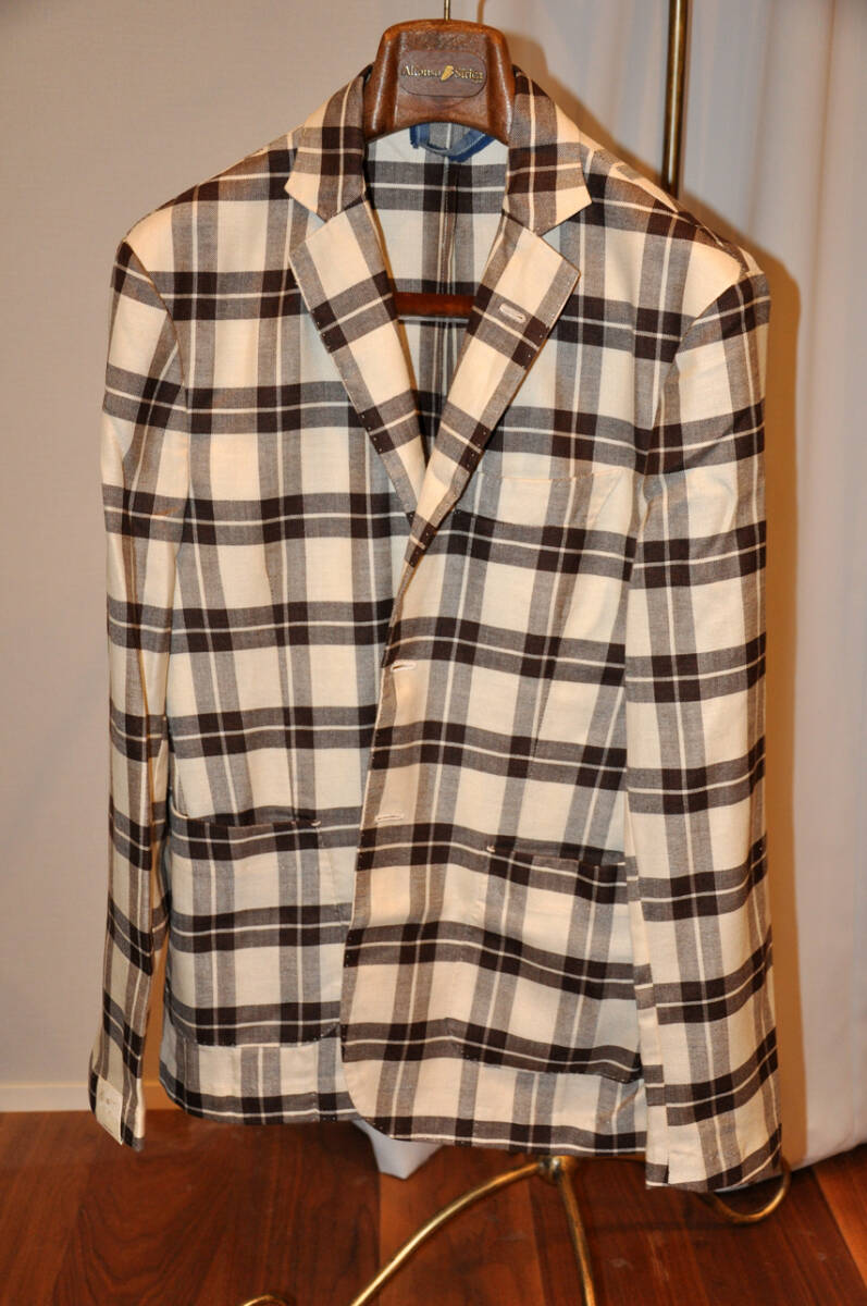 最終 80% off 新品 G.Inglese ジ イングレーゼ ハンドステッチ シャツジャケット【イタリア製 コットン100%】 アンコンジャケット 50 春夏