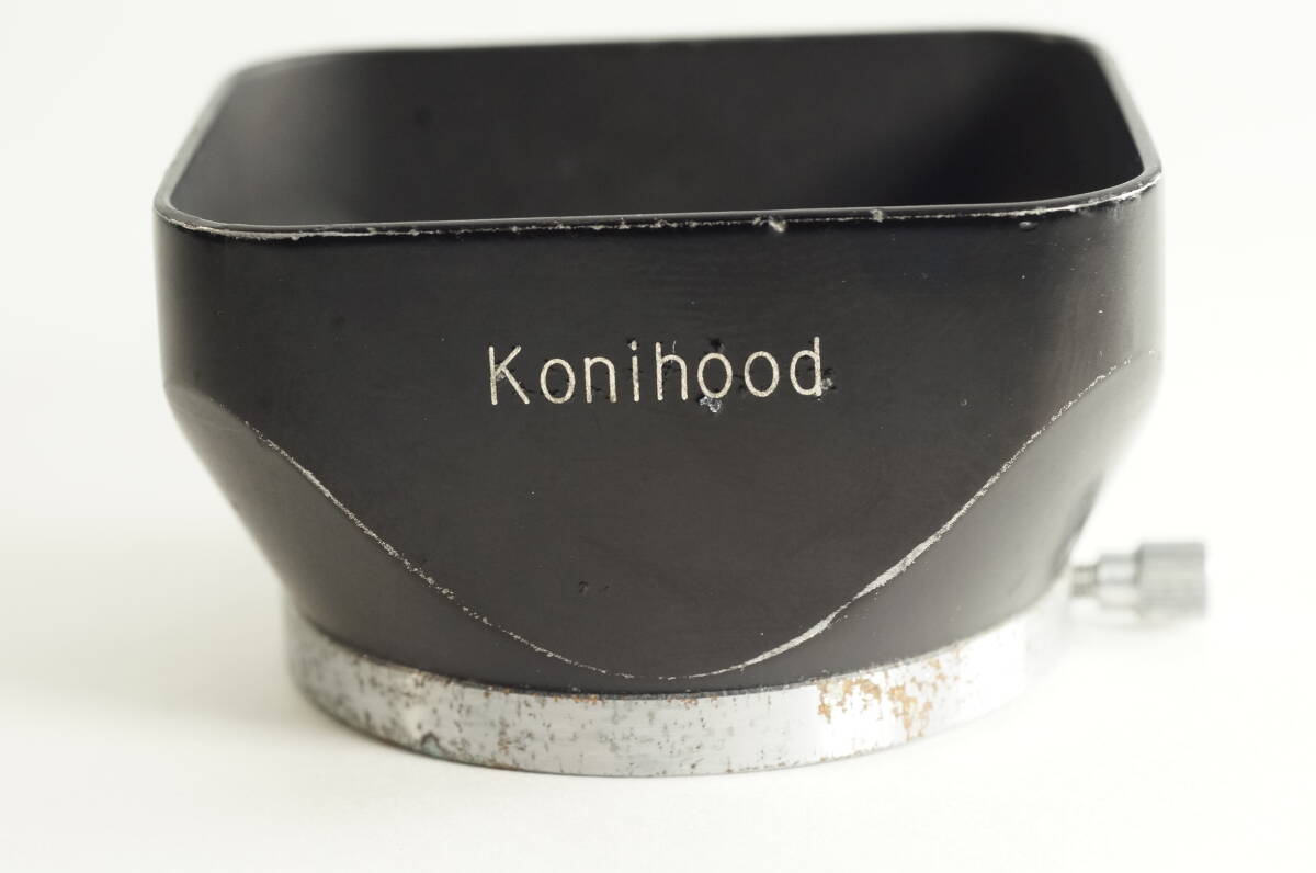 PH2群『並品』 Konihood KONICA コニカ 「コニフード」 約内径37mm カブセ式 角型メタルフード レンズフード