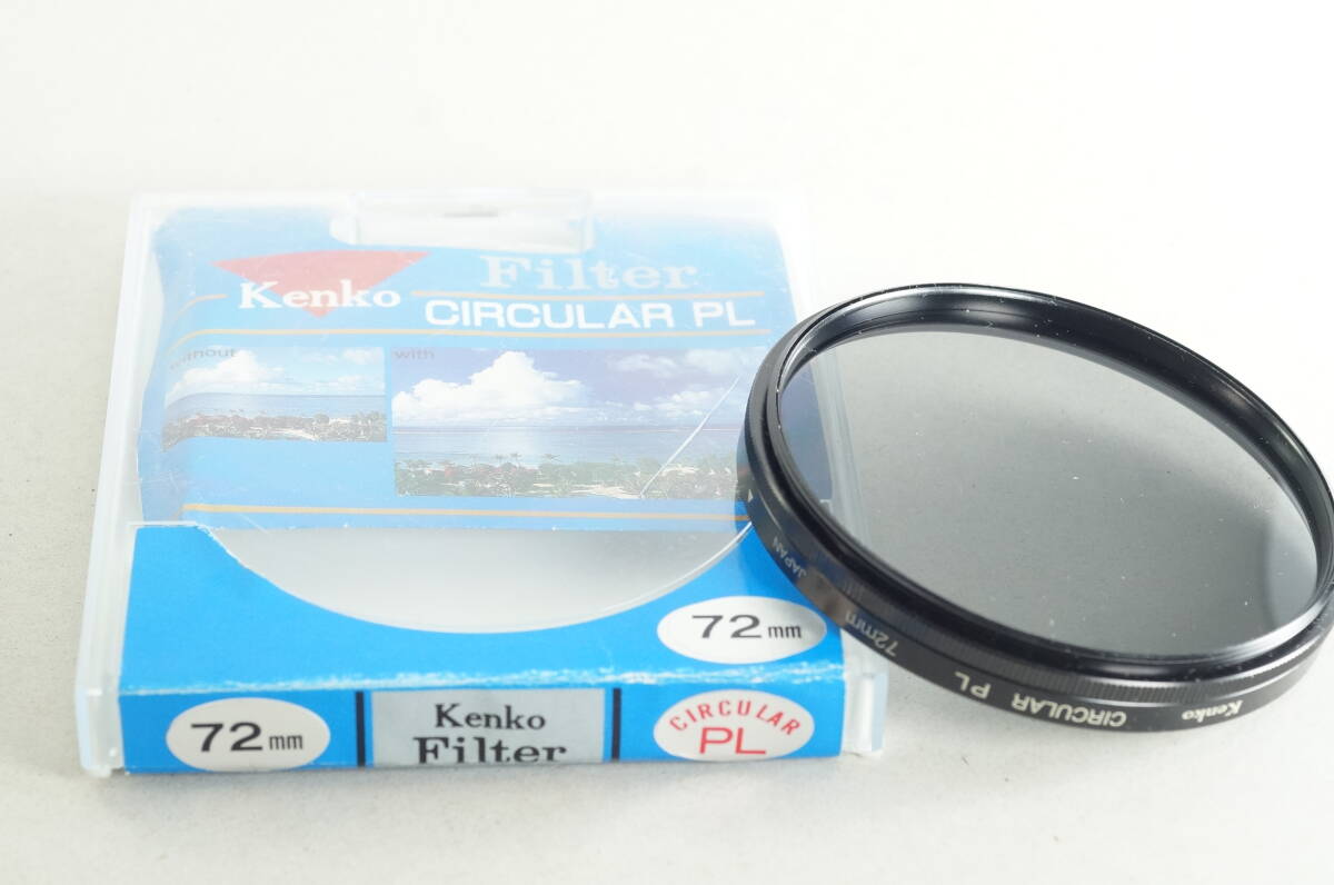 光防021【とてもキレイ】Kenko CIRCULAR PL 72mm サーキュラー PLフィルター ケンコー レンズ保護