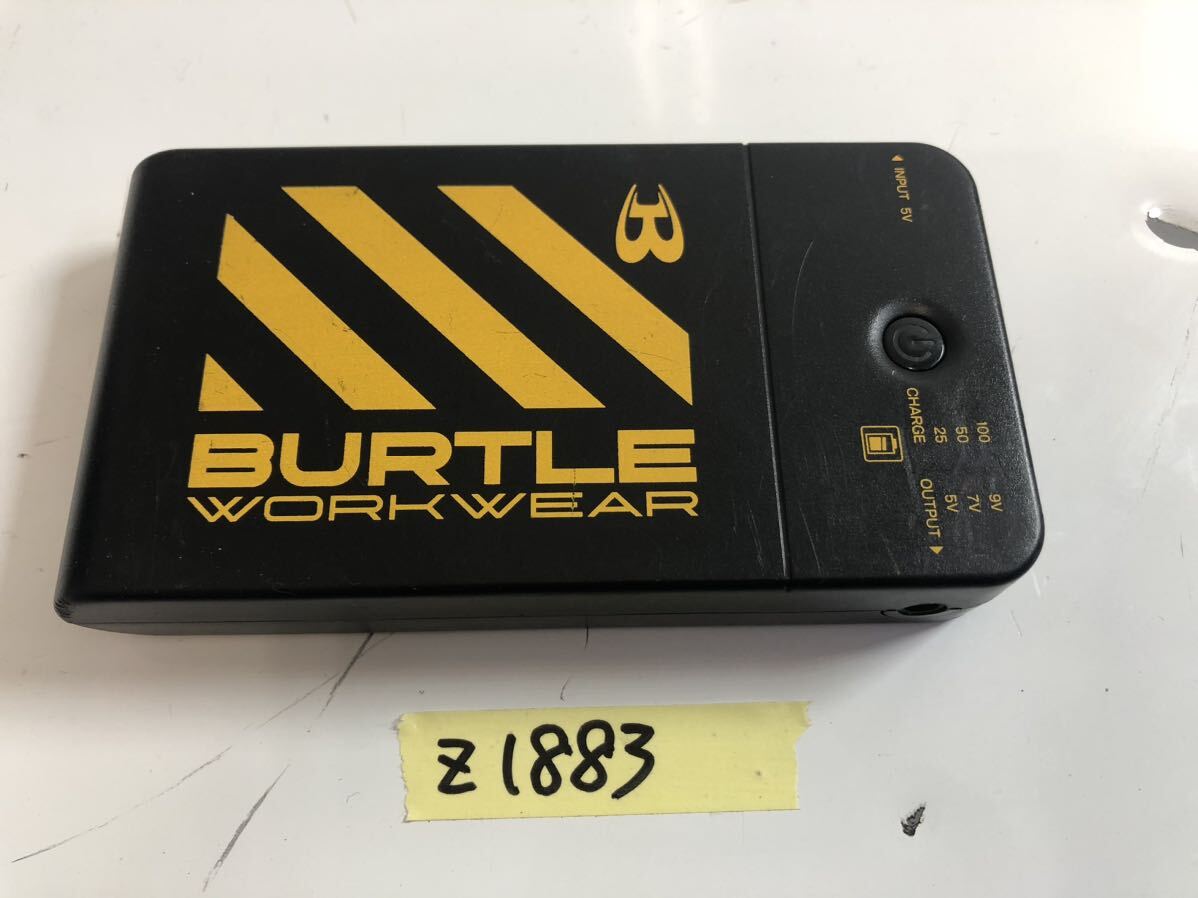 （Z-1883）BURTLE 空調服用 バッテリー 通電OK 現状品