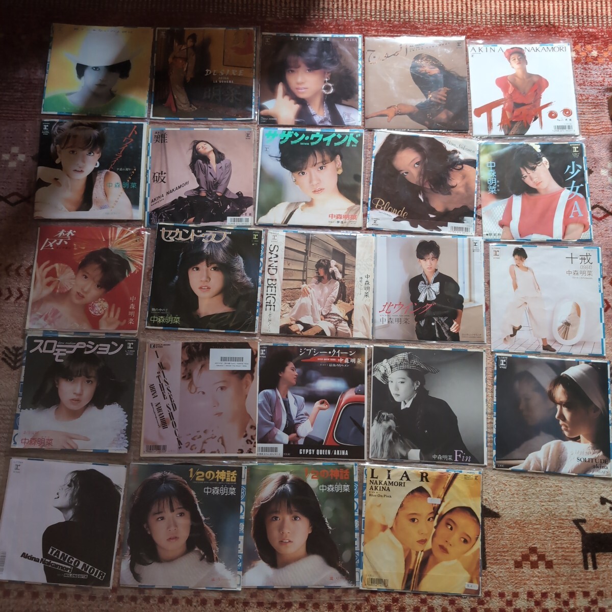 希少！レア！入手困難！EP盤 中森明菜 シングル 24枚セット LIAR 見本盤 1/2の神話 ジャケット違い Tattoo レコード