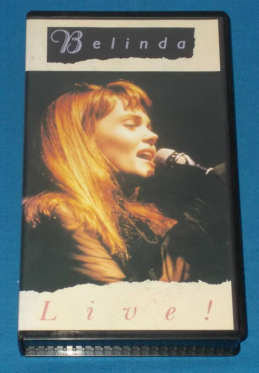 ☆VHS●BELINDA CARLISLE/ベリンダ・カーライル「Live!/ライヴ」GO-GO'S/ビデオ/即決!●
