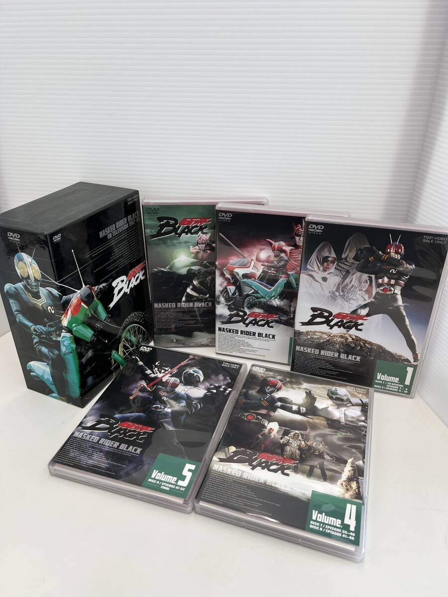 【＃9918】DVD 仮面ライダーBlack 全5巻 初回限定生産　全巻収納性BOX付き　ブラック　コレクション