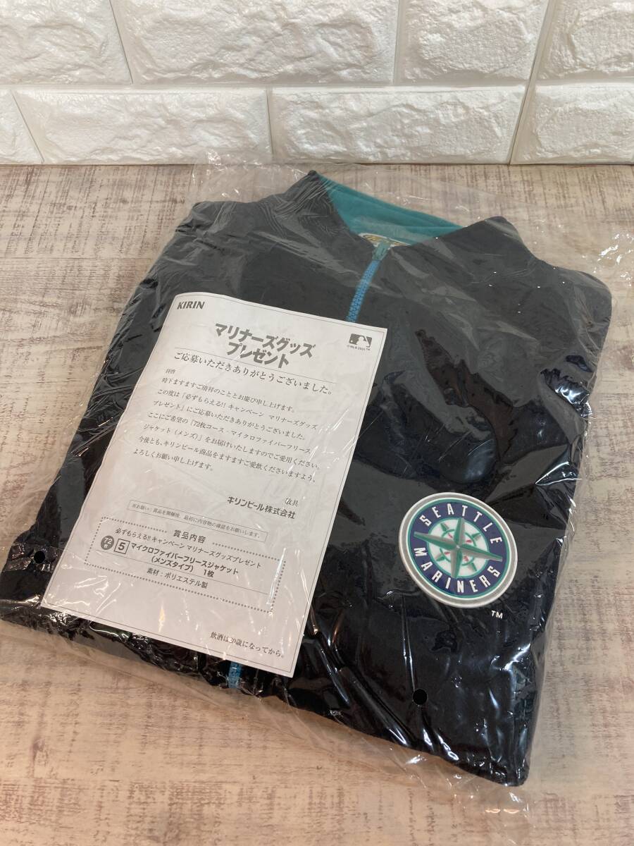 ☆未使用品　KIRIN キリン　非売品　SEATTLE MARINERS シアトルマリナーズ マイクロファイバーフリースジャケット Fサイズ メジャーリーグ