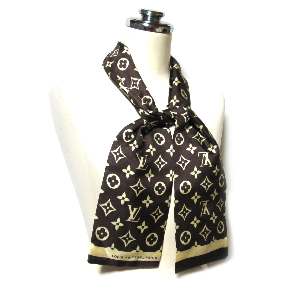 LOUIS VUITTON　ルイヴィトン　フランス製 バンドーシルクスカーフモノグラム 137677-q