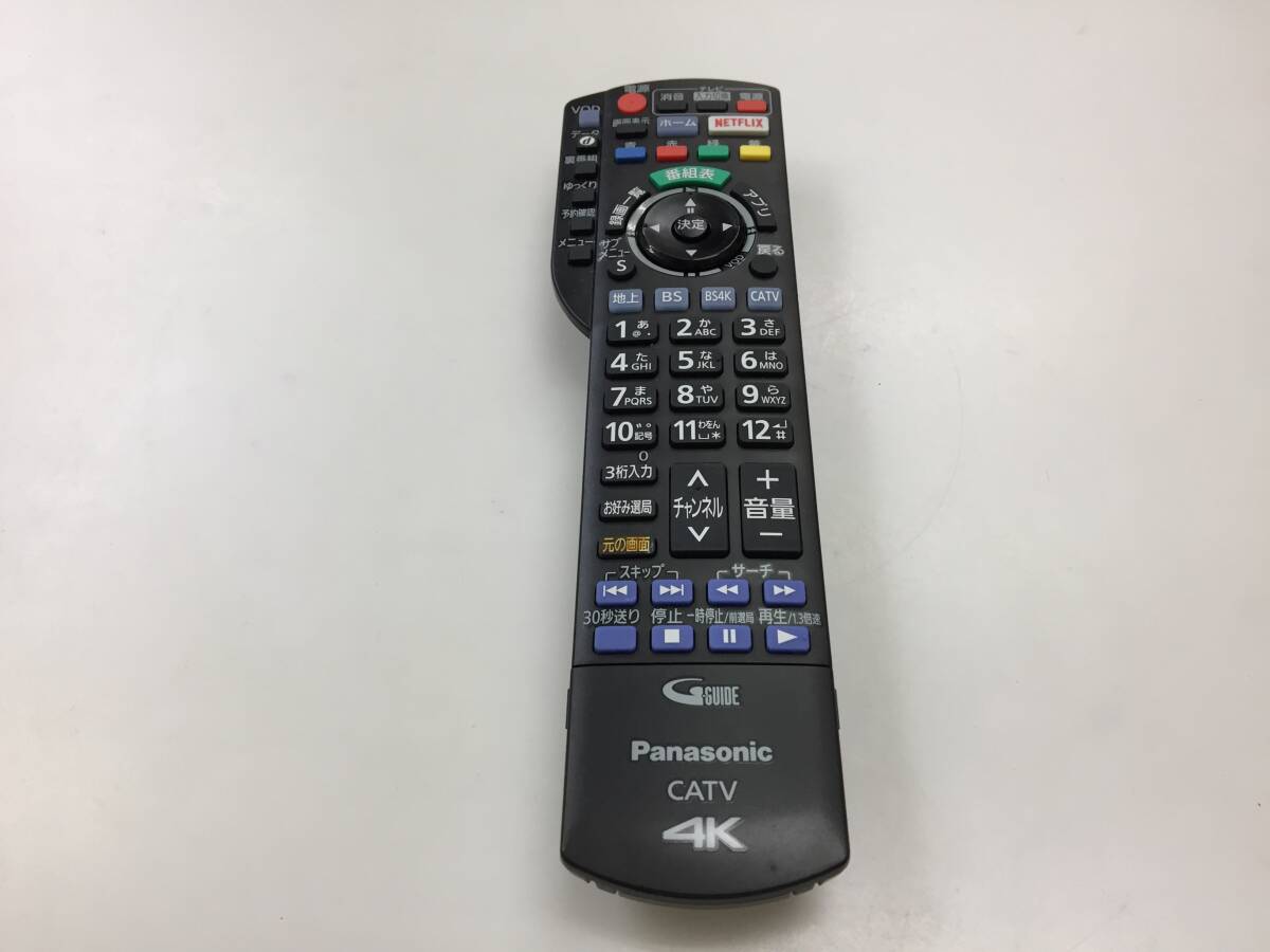パナソニック テレビリモコン 4K CATV N2QAYB001257 中古品K550