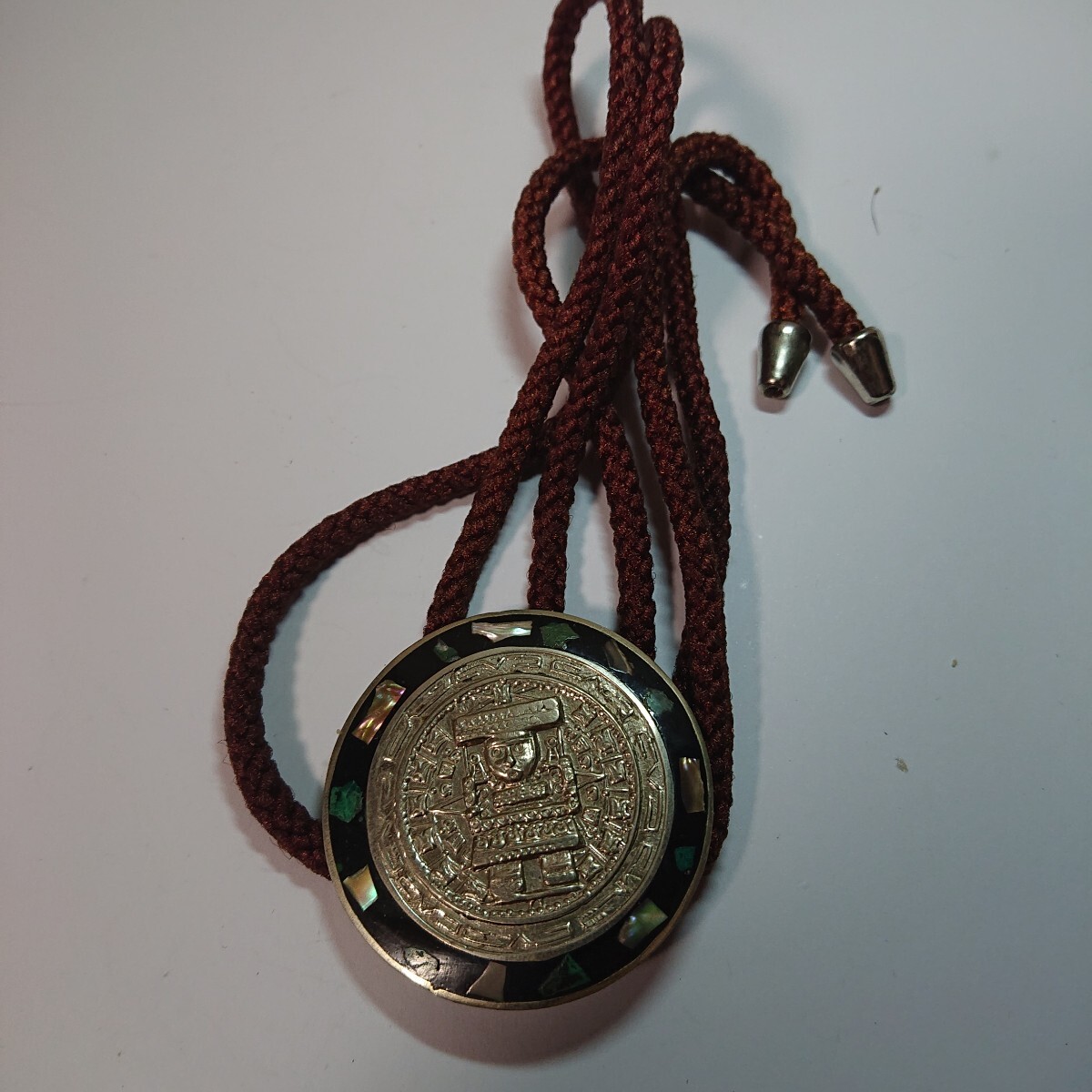 現状品　ネックレス　MEXICO　メキシコ　ALPACA　アルパカ　【MI-080807】