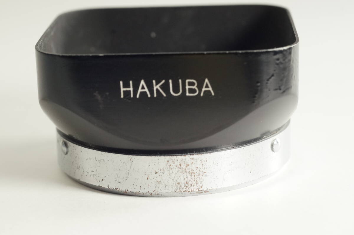 影GG【並品 】（Bay1）二眼レフカメラ用 角型メタルフード 約37mm