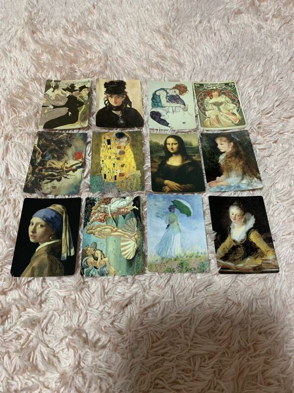 グリコ アーモンドピーク 時代を彩った１２人のクイーン 名画カード　全１２種　新品