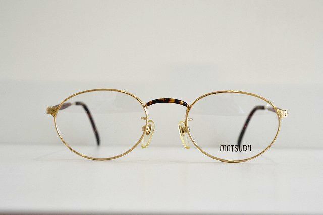 MATSUDA　マツダ　ヴィンテージ　メガネフレーム　彫金　オーバル　新品未使用