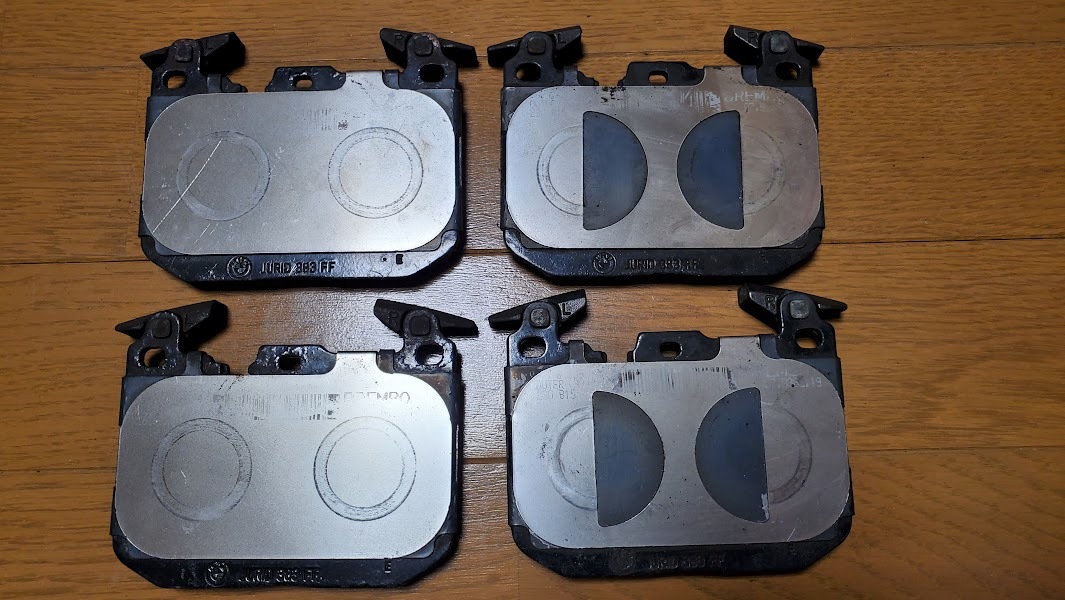 BMW アルピナ B4 純正 フロントブレーキパッド JURID 383 FF 34 11 6 865 460