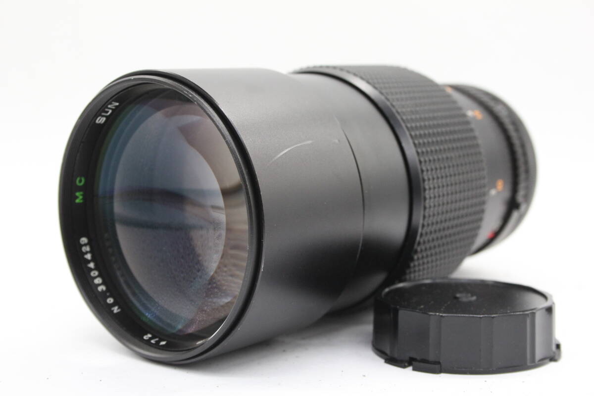 【訳あり品】 SUN TELE-AUTO 200mm F2.8 キャノンマウント レンズ v4979