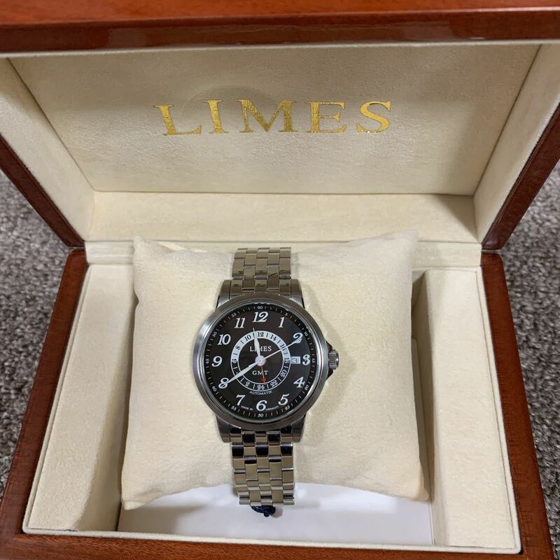 LIMES 腕時計 J8737B-LG1.1E GMT 自動巻 新品