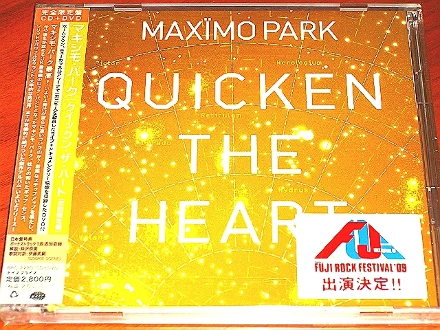 ●WARP●Maximo Park●CD+DVD限定盤●“Quicken The Heart”