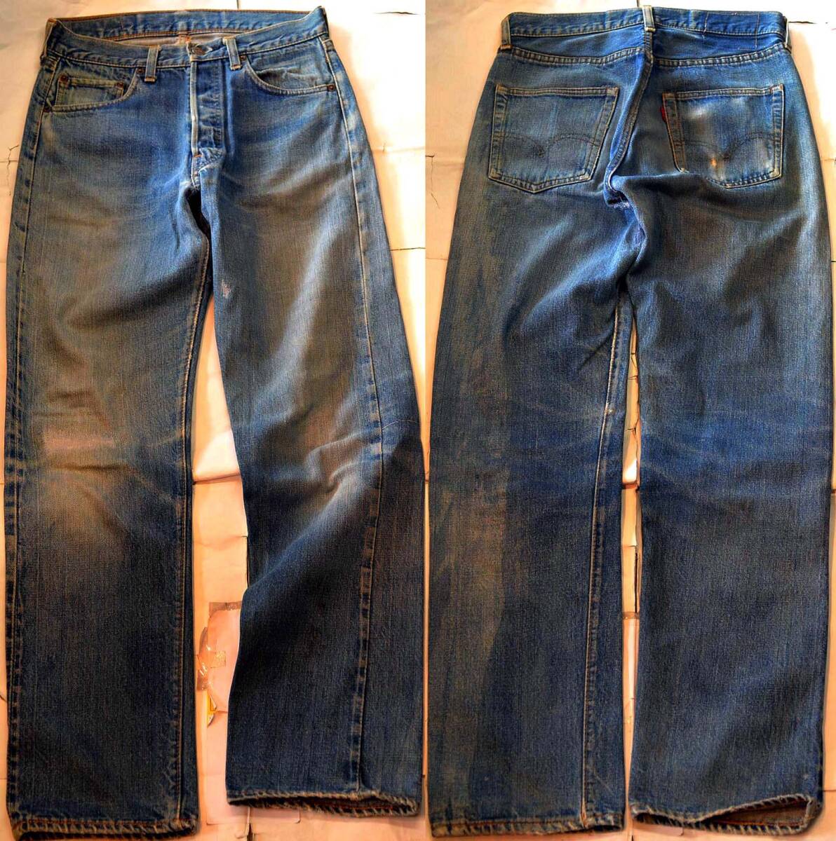 D25/LEVIS501 66前期 ヴィンテージ 初期　スレキスタンプ 色落ち抜群！