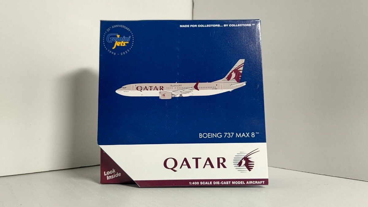 1/400 Gemini Jets ジェミニ ジェッツ QATAR Airways カタール航空 BOEING B737 MAX8 旅客機