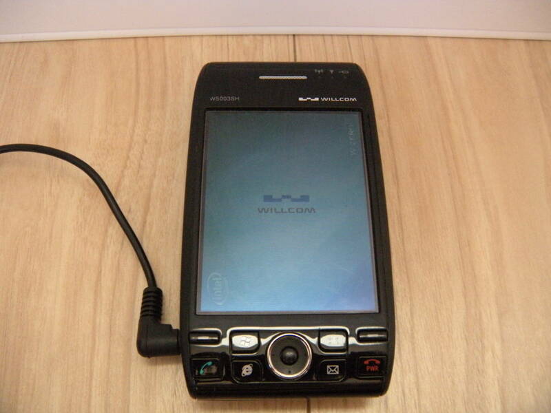 ウィルコムPHS携帯電話　型式WS003SH（シャープ製）動作確認済　キーボード付き　ドコモ　AU ソフトバンク　