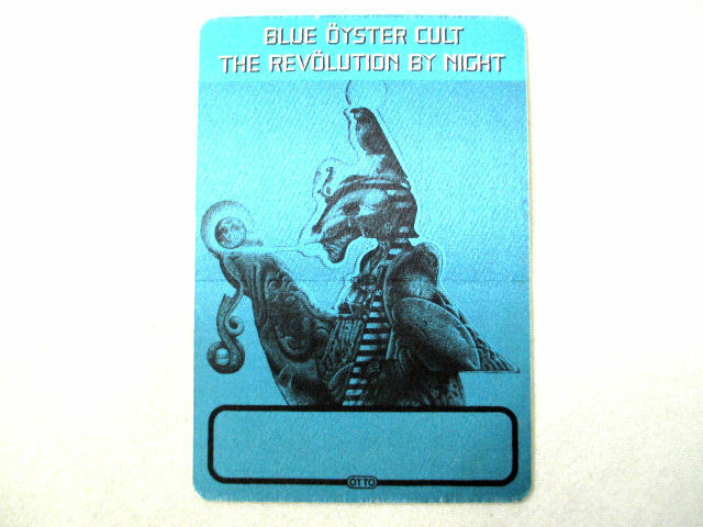 激レア!! 当時物 80s【BLUE OYSTER CULT】バックステージパス ステッカー ブルーオイスターカルト BOC ビンテージ メタル DOOM