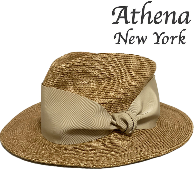 アシーナニューヨーク カミラ ベージュ Camila ハット 帽子 Athena New York 麦わら帽子