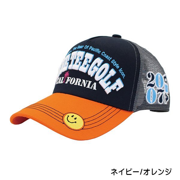 ★1ブルーティーゴルフ 【ネイビー/オレンジ】BTGロゴメッシュキャップ【CP-007】BLUE TEE GOLF 送料無料 拍卖