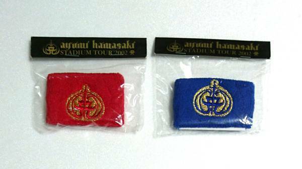 超レア!! 新古品 未開封 浜崎あゆみ 『ayumi hamasaki STADIUM TOUR 2002 A』 リストバンド セット